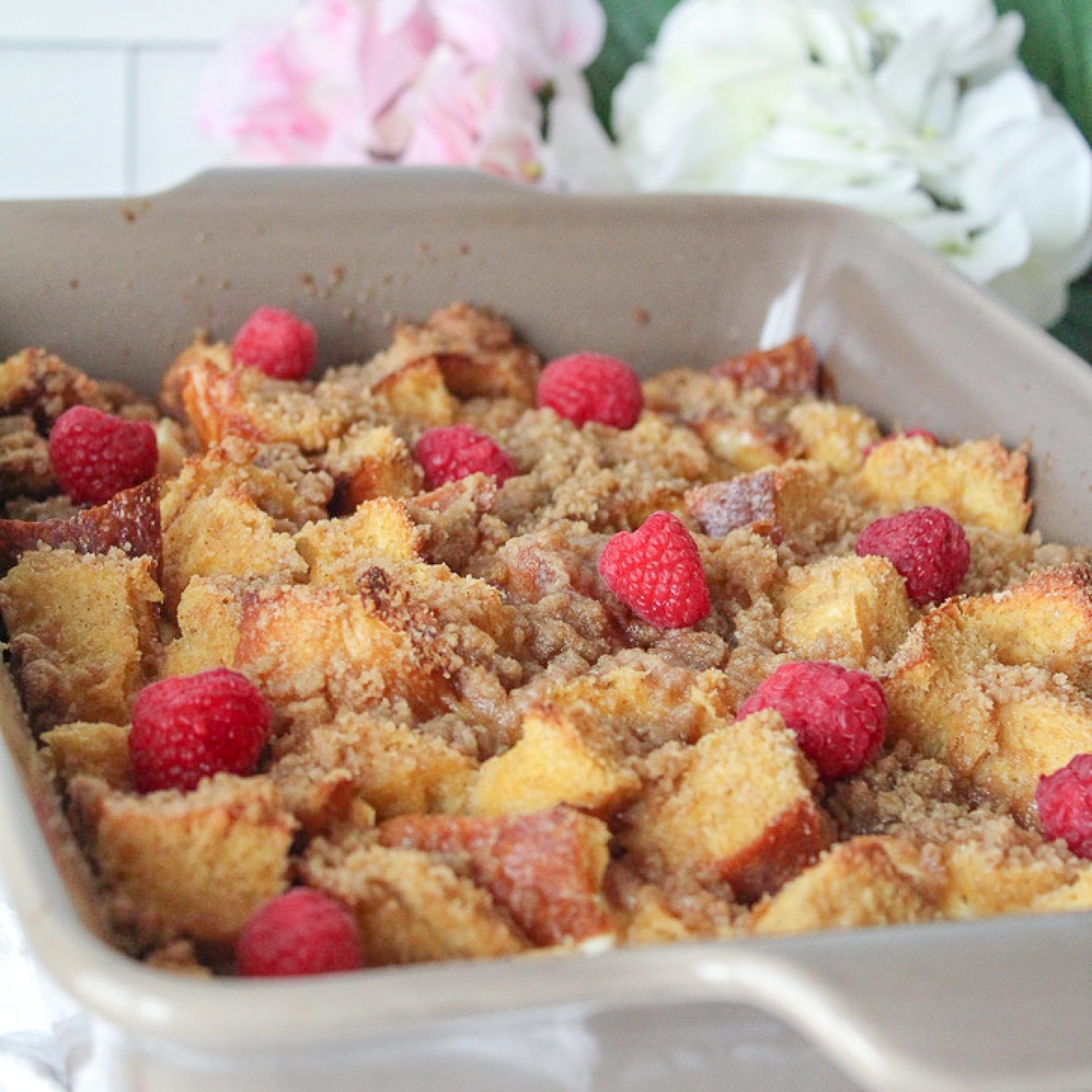 Raspberry French Toast Casserole - This Celebrated Life