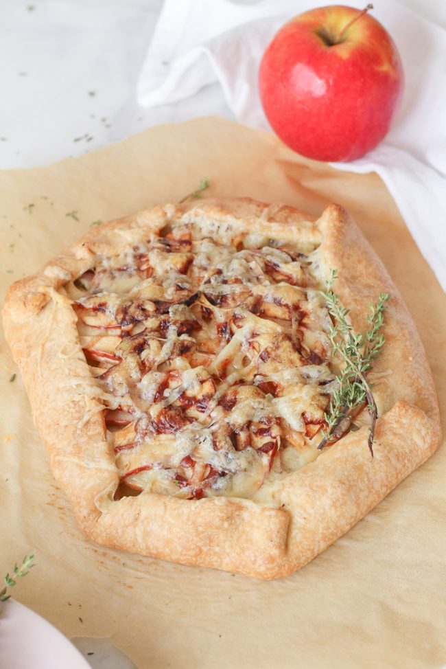 Savory Apple Gruyere Galette - This Celebrated Life